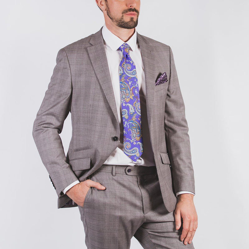 Randolf Grey Check Suit - Without Prejudice