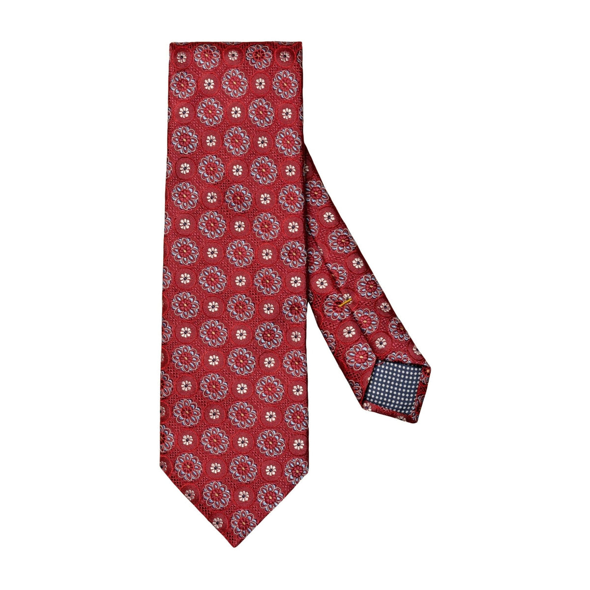Red Floral Silk Tie - Eton Shirts