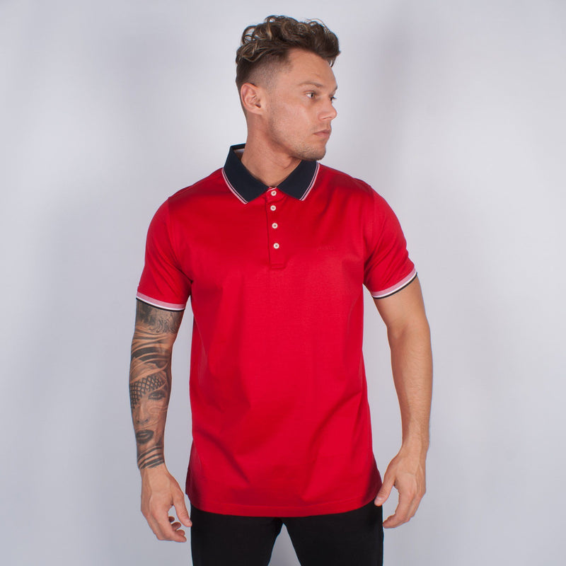 Red Jersey Polo Shirt - Karl Lagerfeld