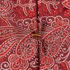 Red Paisley Patterned Hand Made Silk Tie - Eton Shirts