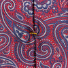 Red/Blue Paisley Silk Tie - Eton Shirts