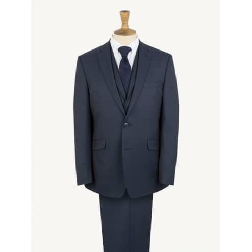 Regular Fit 2 Piece Navy Suit - Gibson London