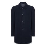 Rowan Tailored Wool Coat Navy - Remus Uomo