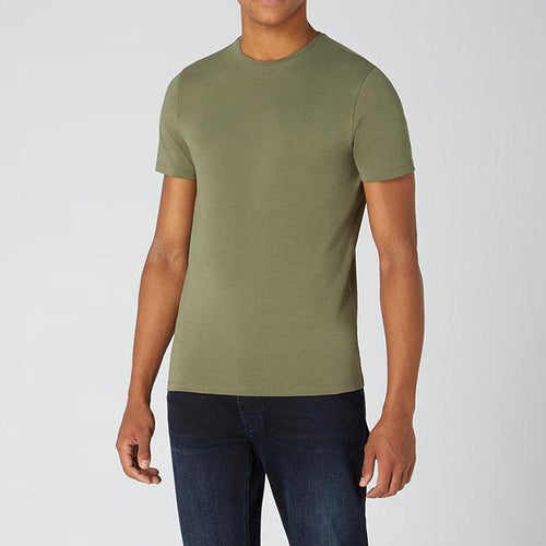 Sage Green Crew Neck T-Shirt - Remus Uomo