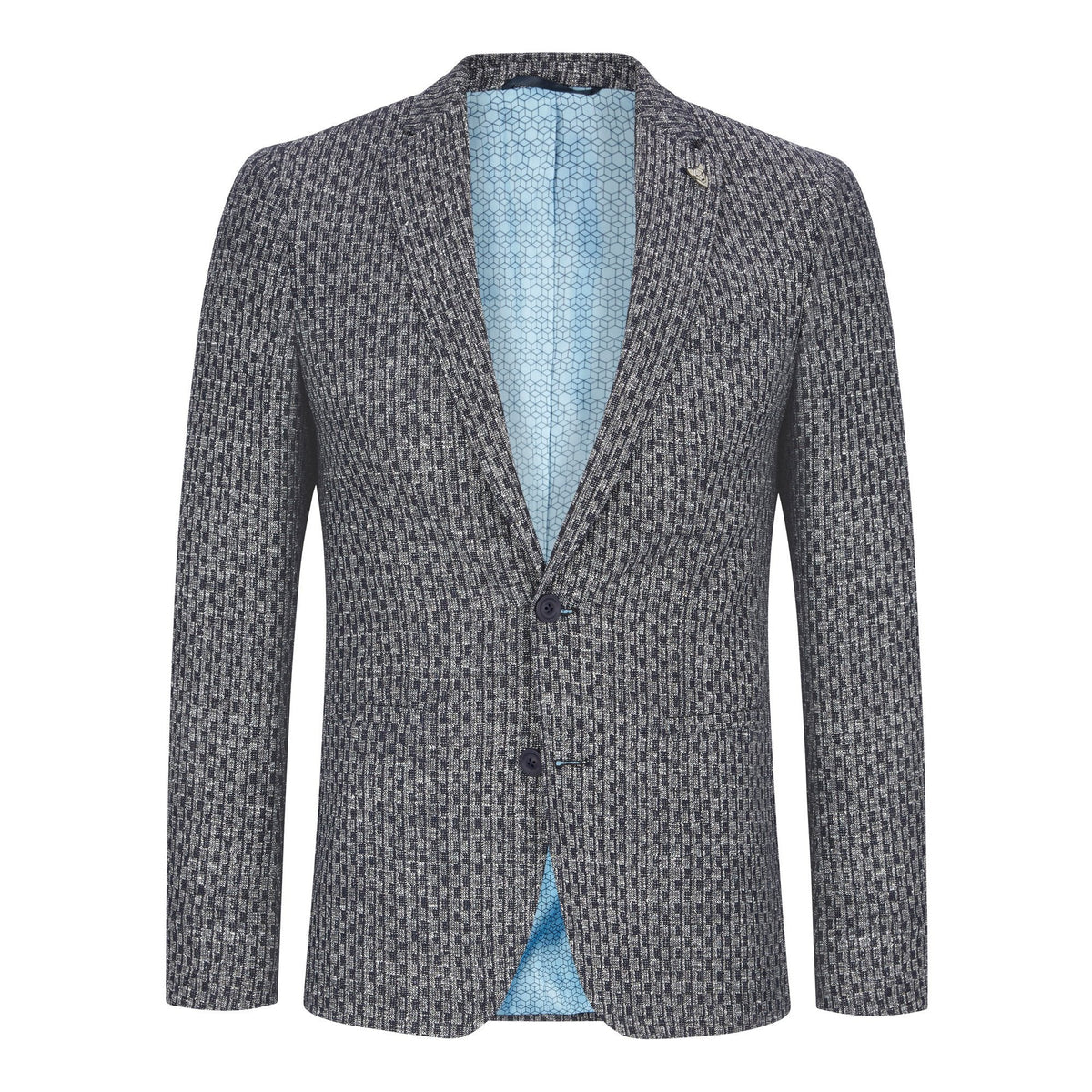 Seersucker Cotton Linen Jacket - Remus Uomo