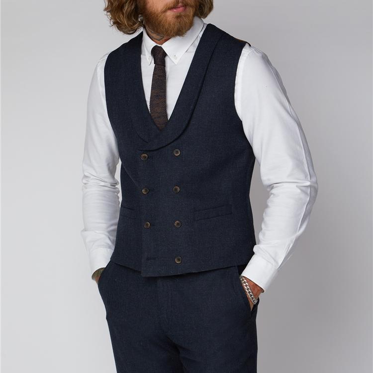 Semi Plain DB Waistcoat - Gibson London