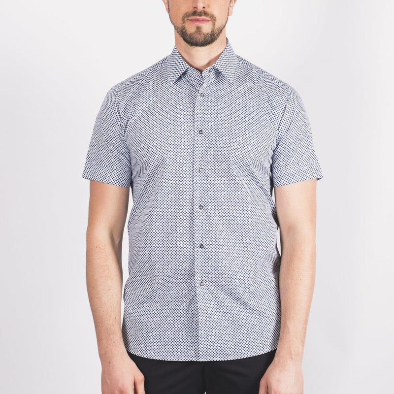 Short Sleeved Blue Shirt - Karl Lagerfeld