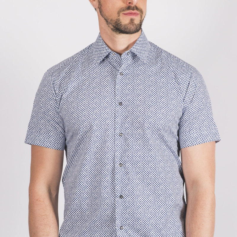 Short Sleeved Blue Shirt - Karl Lagerfeld