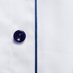 Signature Twill Shirt Navy Buttons - Eton Shirts