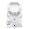 Signature Twill Shirt Navy Buttons - Eton Shirts