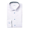 Signature Twill Shirt with Pale Blue Buttons - Eton Shirts