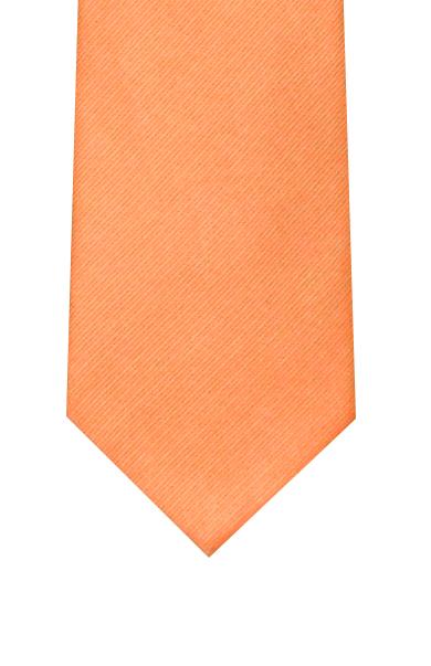 Silk Orange Tie - Leonard Silver