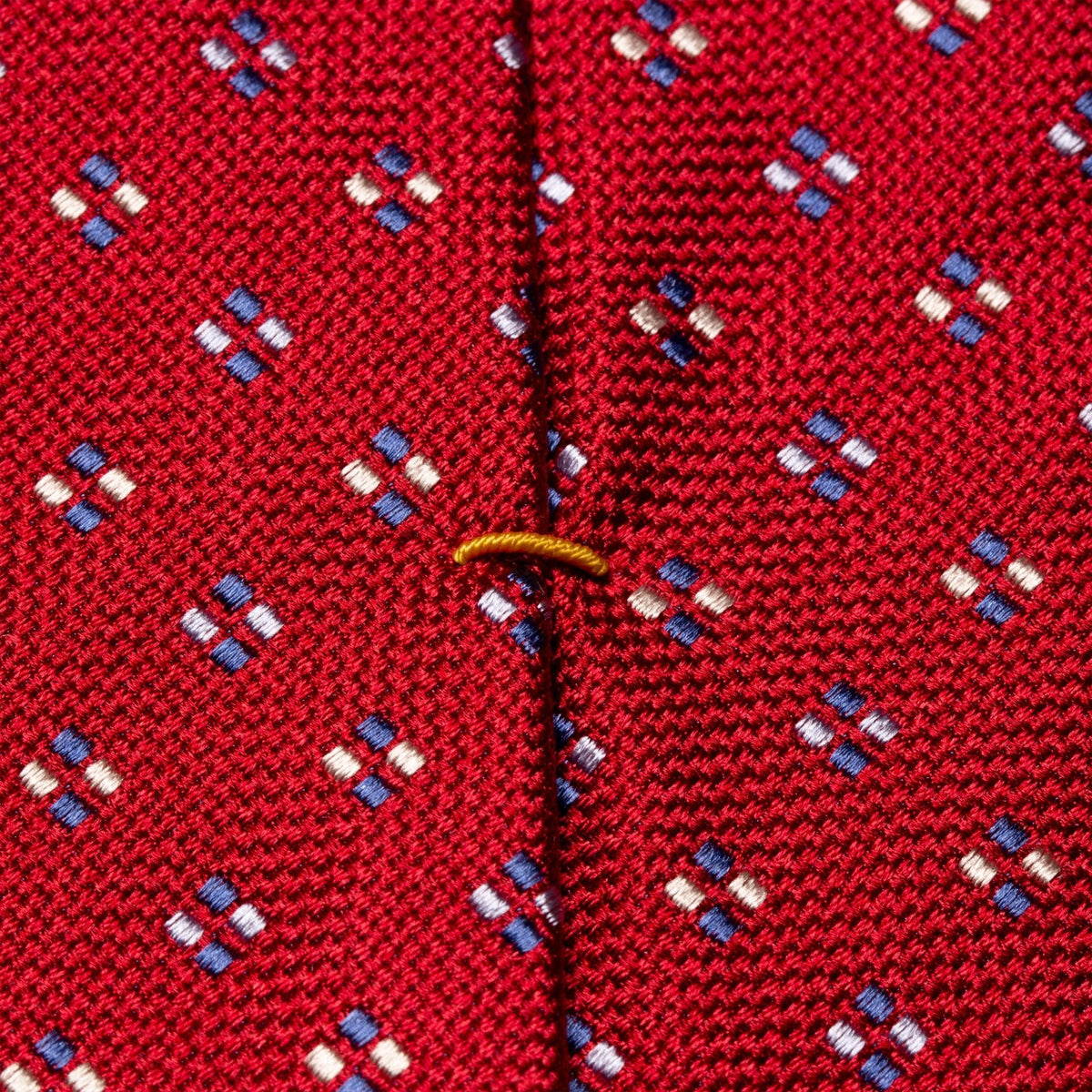 Silk Patterned Red Tie - Eton Shirts