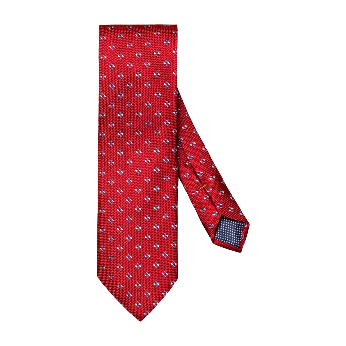 Silk Patterned Red Tie - Eton Shirts