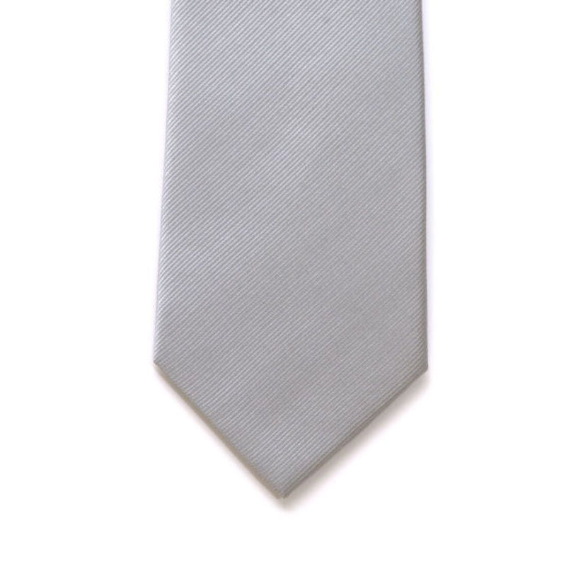 Silk Silver Tie - Leonard Silver