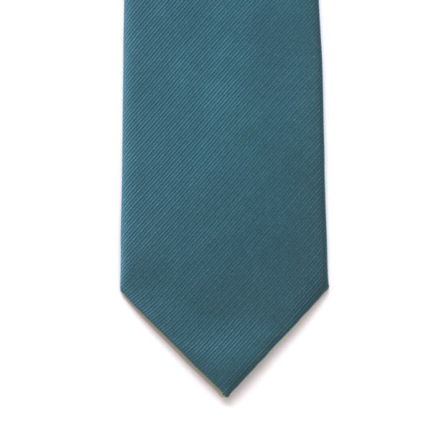 Silk Teal Tie - Leonard Silver