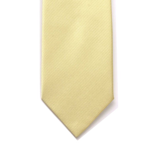 Silk Yellow Tie - Leonard Silver