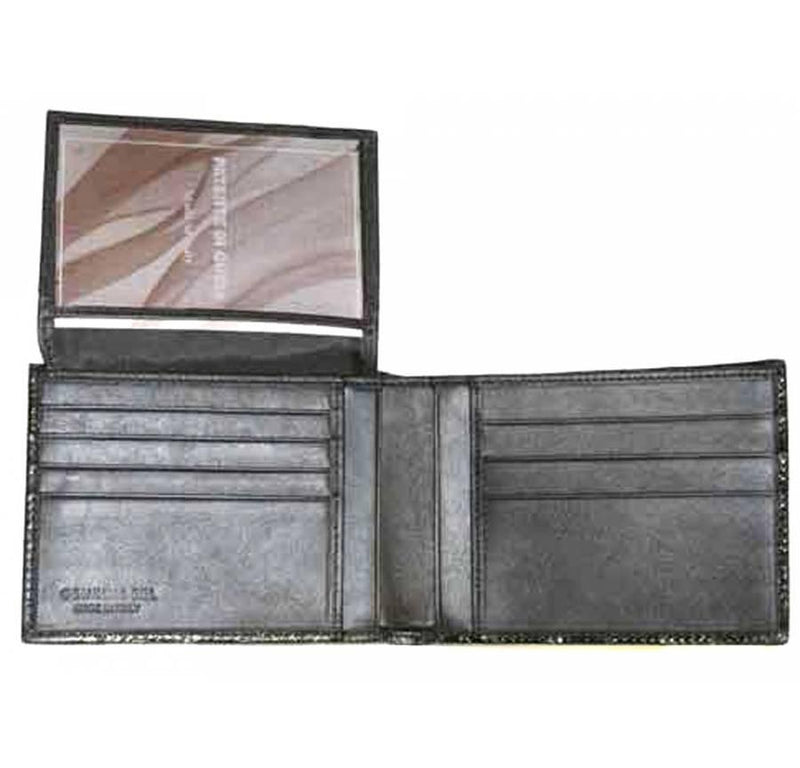 Silvano Biagini Genuine Eelskin Wallet, Navy - Silvano Biagini