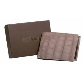 Silvano Biagini Leather Mock Crocodile Wallet, Beige - Silvano Biagini