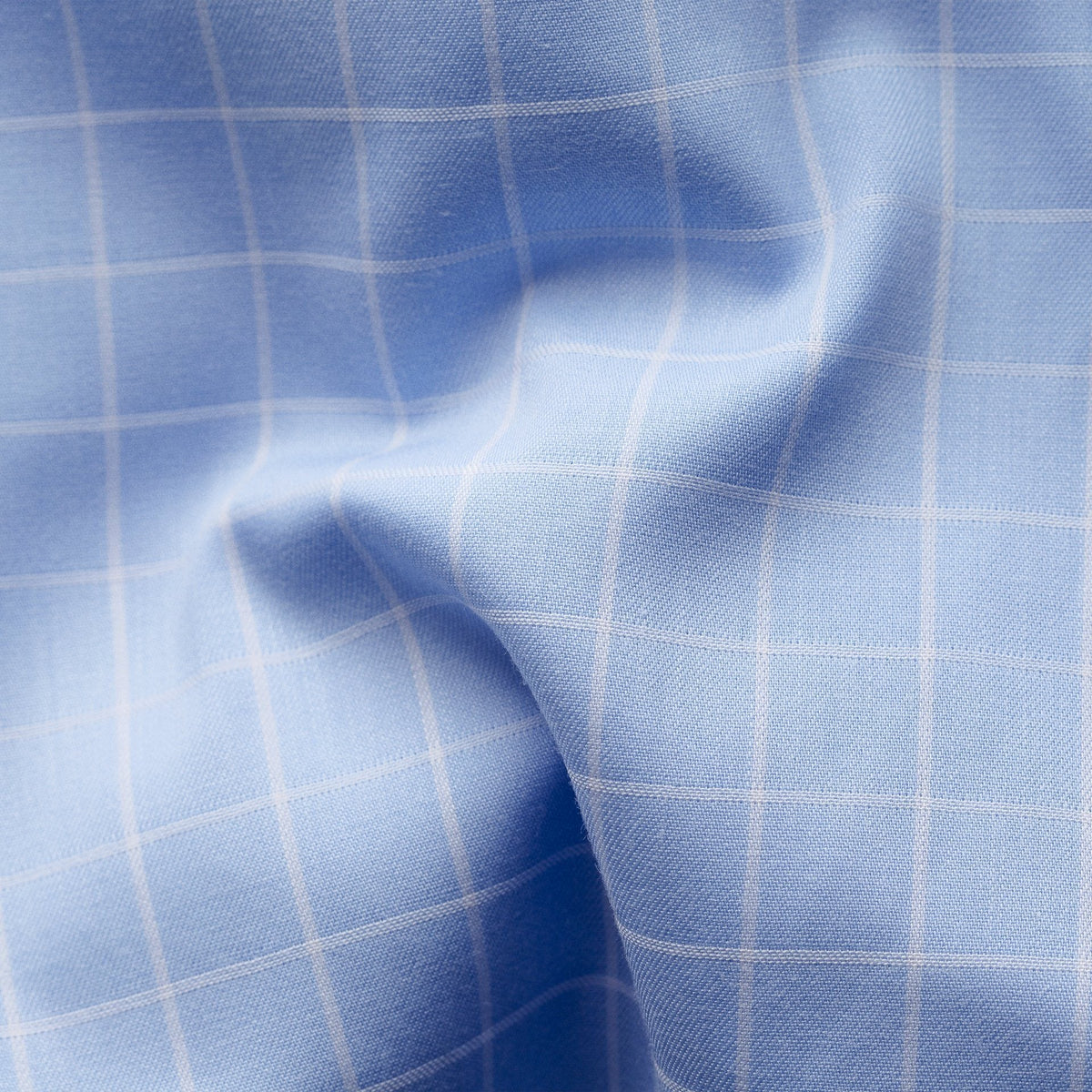 Sky Bold Check Shirt - Eton Shirts