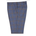Sky Bold Check Tweed Trousers - Guide Clothing