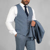 Sky Tweed Wedding Suit - Leonard Silver