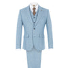 Slim Fit Blue Donegal Tweed Jacket - Gibson London