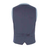 Slim Fit Blue Donegal Tweed Waistcoat - Gibson London