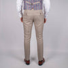 Tan Multi Check waistcoat - Guide Clothing