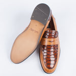 Tan Snake Skin Loafer - Lacuzzo
