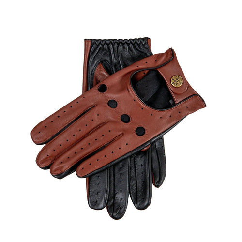 Tan/Black Touchscreen Driving Glove - Dents