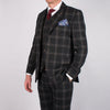 Tartan Check Suit - Leonard Silver