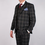 Tartan Check Suit - Leonard Silver