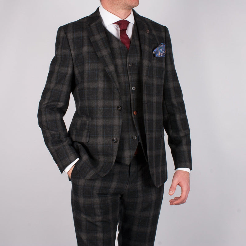 Tartan Check Suit - Leonard Silver