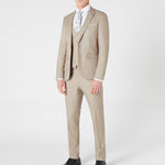 Taupe Lanito 3 Piece Suit - Remus Uomo