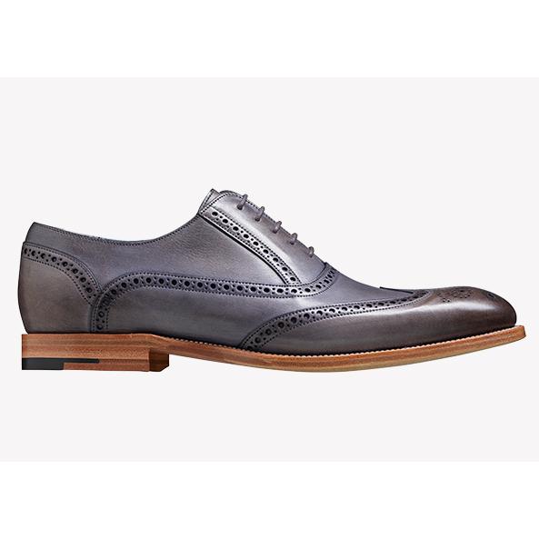 Valiant Grey Painted Brogues - Barker