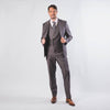 Vincent Peak Lapel Occasion Suit Grey - John Victor