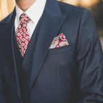 Vincent Peak Lapel Occasion Suit Navy - John Victor