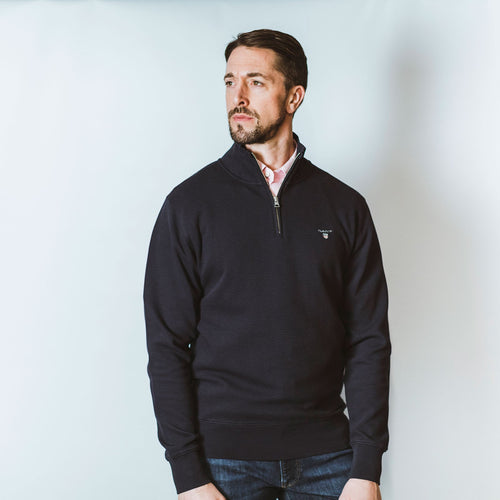 Waffle Half Zip Sweat - Gant