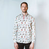 White Ladies Print Shirt - Claudio Lugli