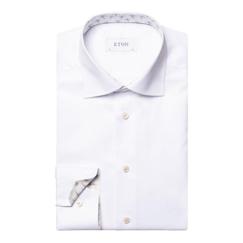 White Shirt Flower Insert - Eton Shirts