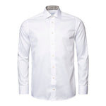 White Shirt Geo Insert - Eton Shirts