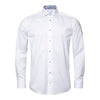 White Shirt with Floral Insert - Eton Shirts