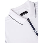 White Short Sleeve Knit Polo - Remus Uomo