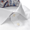 White Twill Shirt – Paisley Hieroglyphics Details - Eton Shirts