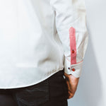 White With Red Accents Shirt - Claudio Lugli