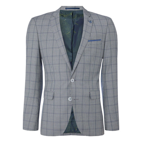 Windowpane Check Wool Houndstooth Suit - Remus Uomo