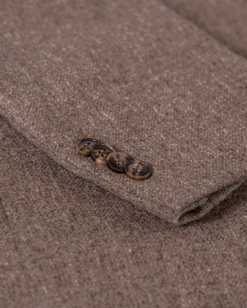 Wool Cashmere Sand Jacket - Cavaliere