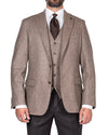 Wool Cashmere Sand Jacket - Cavaliere