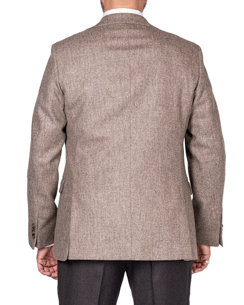 Wool Cashmere Sand Jacket - Cavaliere